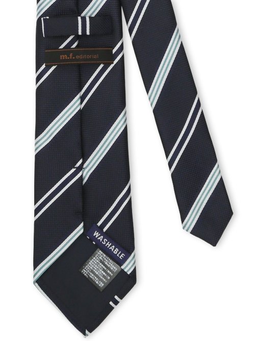 ウォッシャブル ストライプ柄 レギュラータイ 8.0cm幅