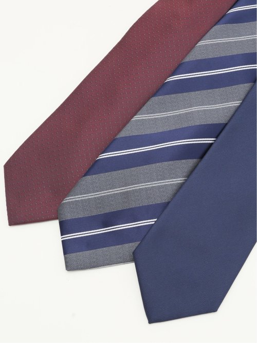 【WEB限定】ビジネスネクタイ3本セット ギフトケース入り MIX