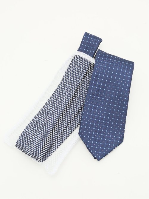 【WEB限定】ビジネスネクタイ5本セット 洗濯ネット付き 紺