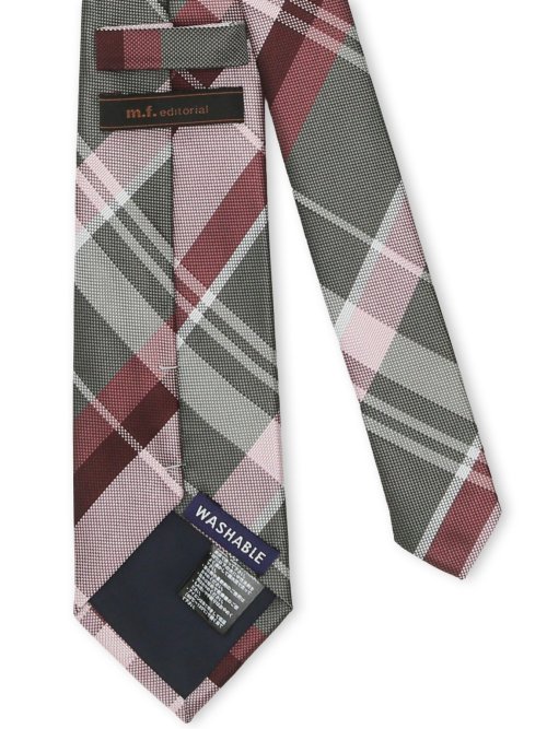 ウォッシャブル チェック柄 レギュラータイ 8.0cm幅