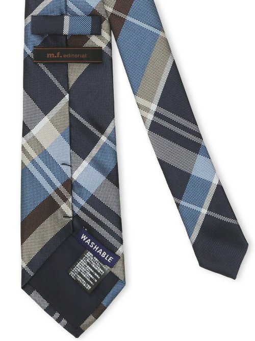 ウォッシャブル チェック柄 レギュラータイ 8.0cm幅