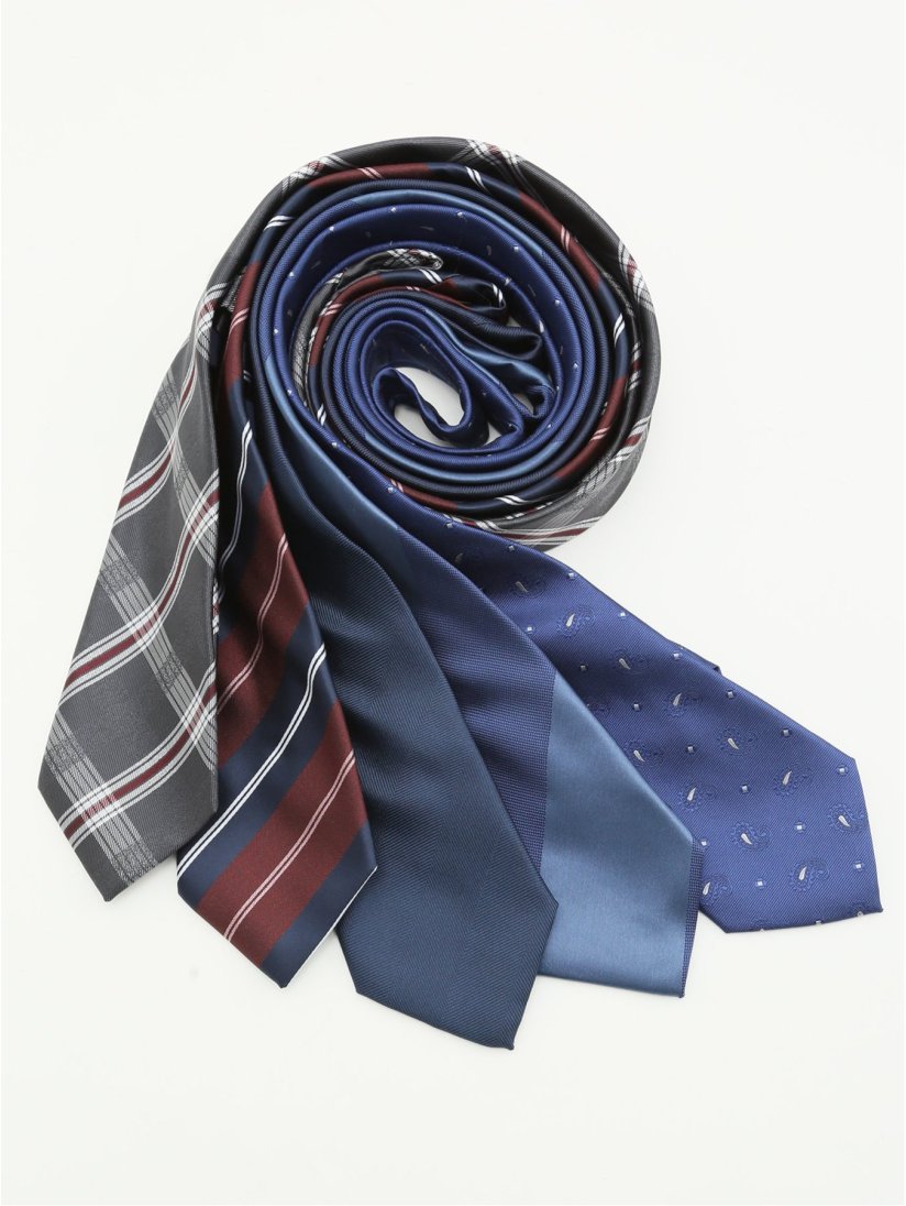 WEB限定】ビジネスネクタイ5本セット 洗濯ネット付き MIX(Other 99なし  