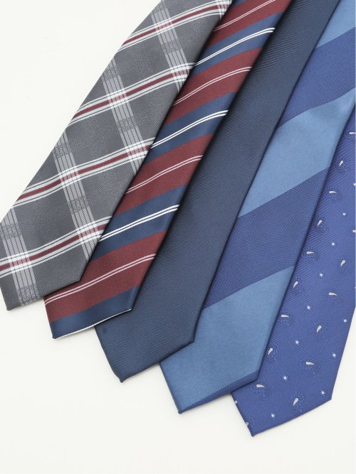 【WEB限定】ビジネスネクタイ5本セット 洗濯ネット付き MIX