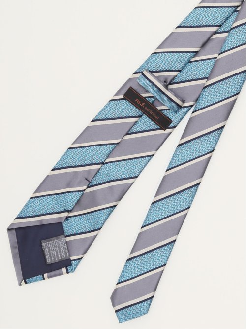 エコウォッシャブル ストライプ柄 レギュラータイ 8.0cm幅