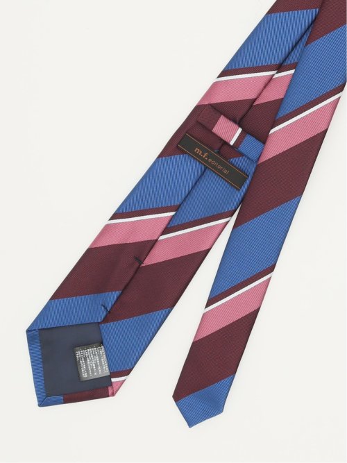 エコウォッシャブル ストライプ柄 レギュラータイ 8.0cm幅