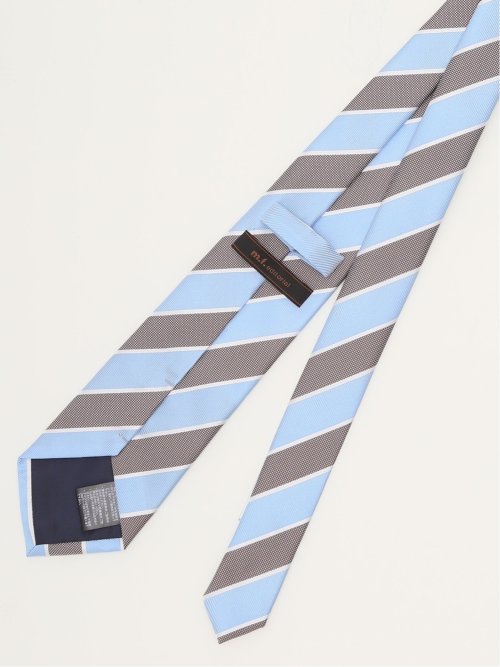 エコウォッシャブル ストライプ柄 レギュラータイ 8.0cm幅