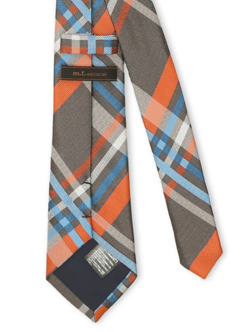 ウォッシャブル チェック柄 レギュラータイ 8.0cm幅