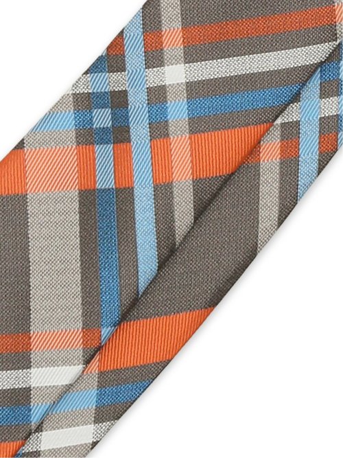 ウォッシャブル チェック柄 レギュラータイ 8.0cm幅