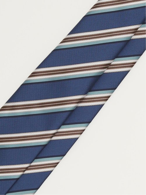 エコウォッシャブル ストライプ柄 レギュラータイ 8.0cm幅