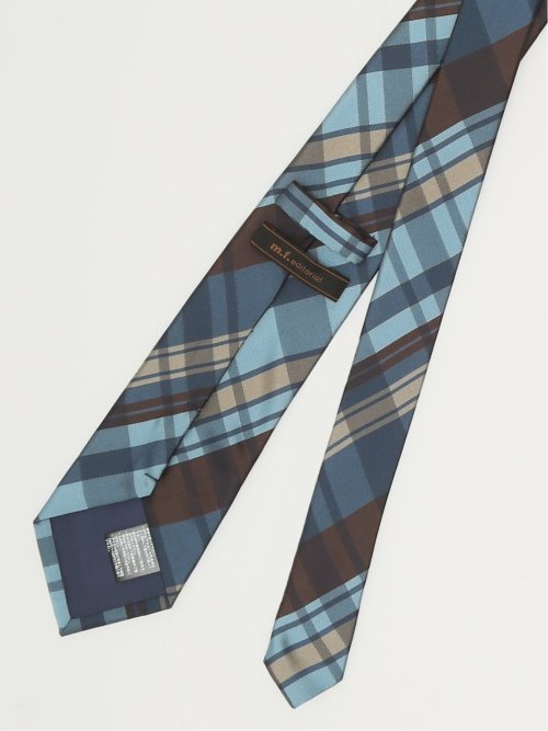 エコウォッシャブル チェック柄 レギュラータイ 8.0cm幅