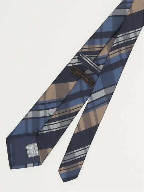 エコウォッシャブル チェック柄 レギュラータイ 8.0cm幅