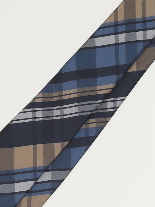 エコウォッシャブル チェック柄 レギュラータイ 8.0cm幅