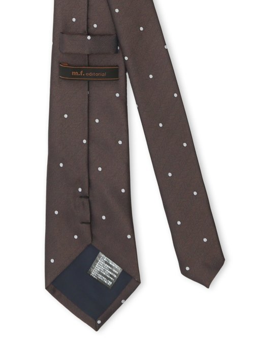 ウォッシャブル ドット柄 レギュラータイ 8.0cm幅