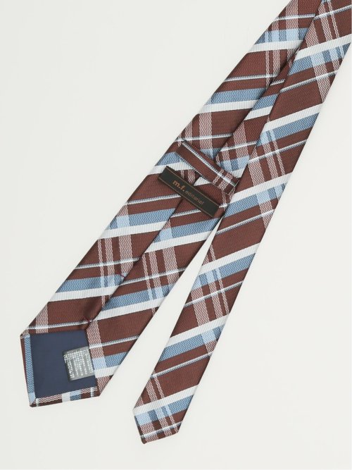 エコウォッシャブル チェック柄 レギュラータイ 8.0cm幅