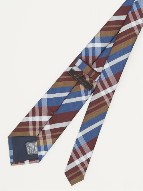 エコウォッシャブル チェック柄 レギュラータイ 8.0cm幅