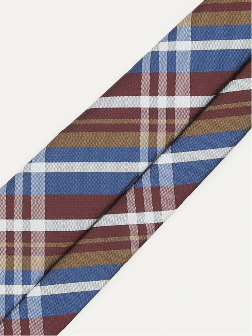 エコウォッシャブル チェック柄 レギュラータイ 8.0cm幅