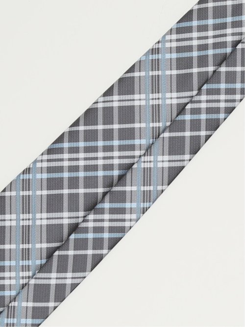 エコウォッシャブル チェック柄 レギュラータイ 8.0cm幅