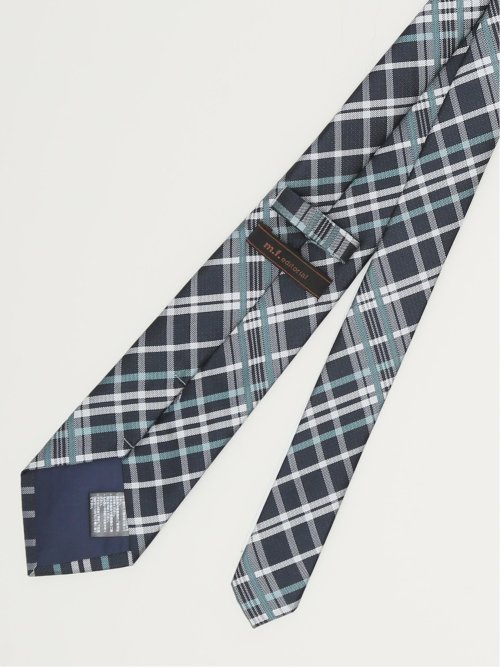 エコウォッシャブル チェック柄 レギュラータイ 8.0cm幅