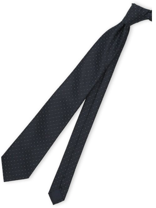 ウォッシャブル ドット柄 レギュラータイ 8.0cm幅(Other 05黒