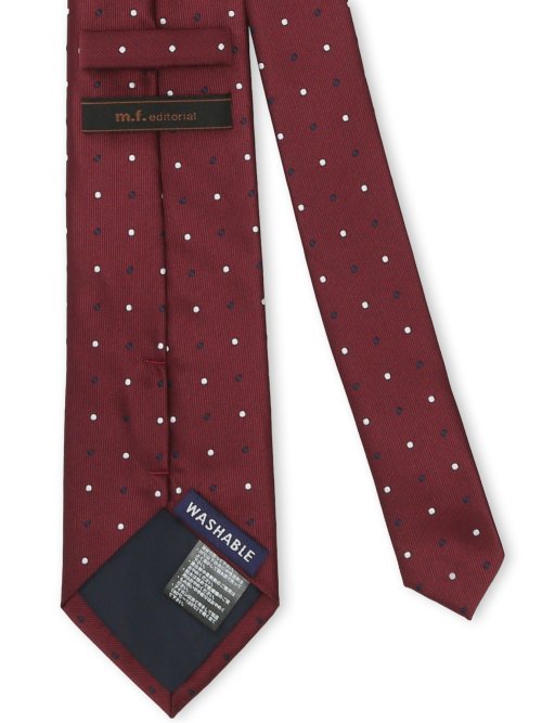 ウォッシャブル ドット柄 レギュラータイ 8.0cm幅