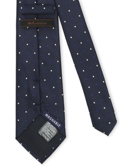 ウォッシャブル ドット柄 レギュラータイ 8.0cm幅