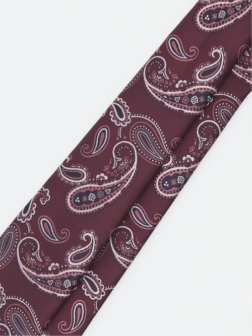 エコウォッシャブル ペイズリー柄 レギュラータイ 8.0cm幅