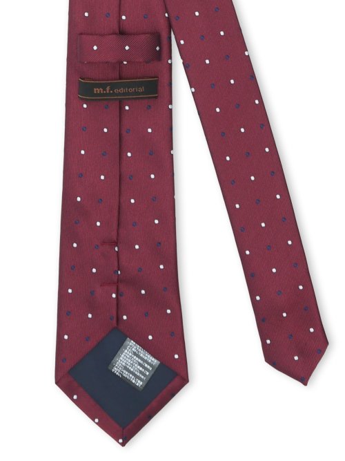 ウォッシャブル ドット柄 レギュラータイ 8.0cm幅