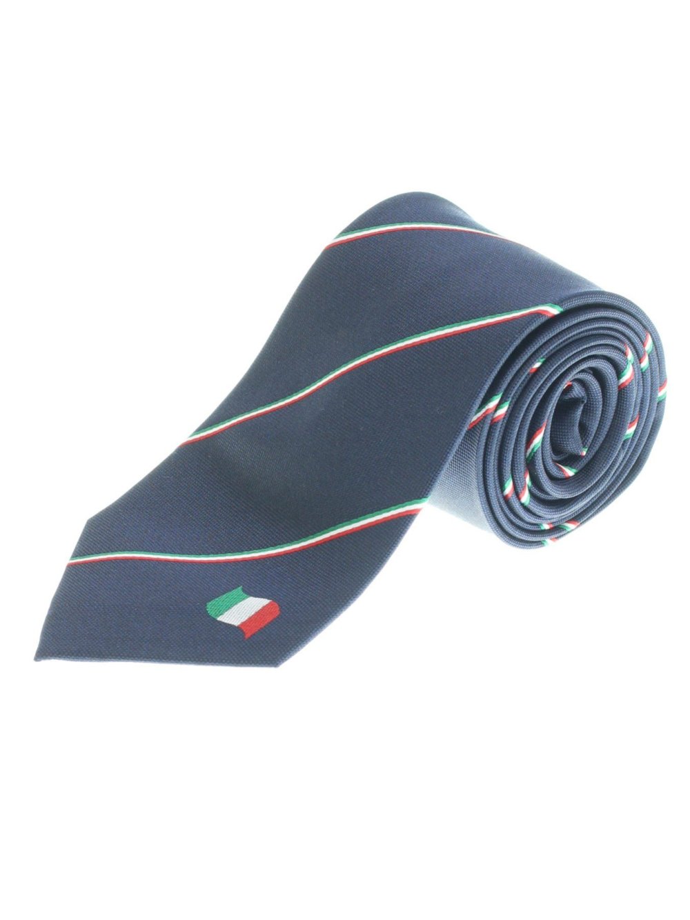 シルク イタリア国旗パネルタイ8 0cm幅 Other 75紺 ネクタイ Taka Q Online Shop タカキューオンラインショップ 公式通販