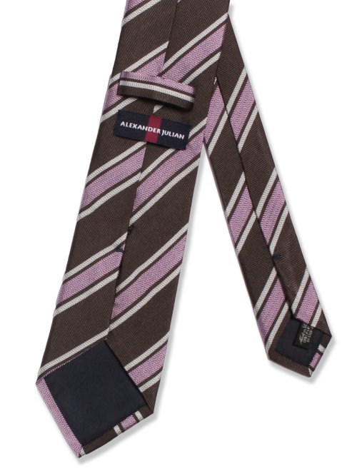 モダンビンテージ ストライプ柄 レギュラータイ 8.0cm幅