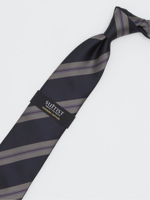 モダンビンテージ ストライプ柄 レギュラータイ 8.0cm幅