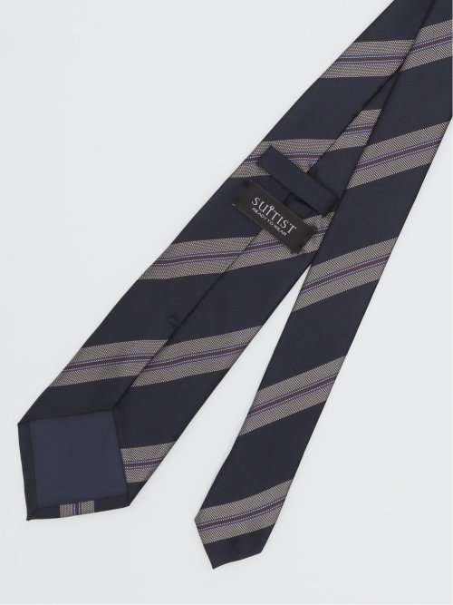 モダンビンテージ ストライプ柄 レギュラータイ 8.0cm幅