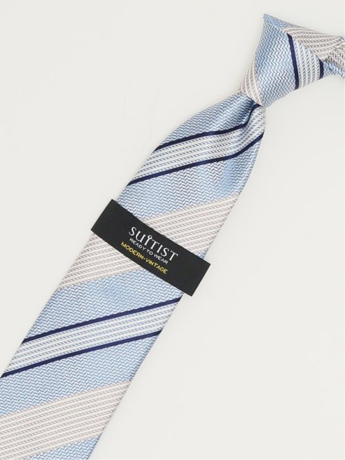 モダンビンテージ ストライプ柄 レギュラータイ 8.0cm幅