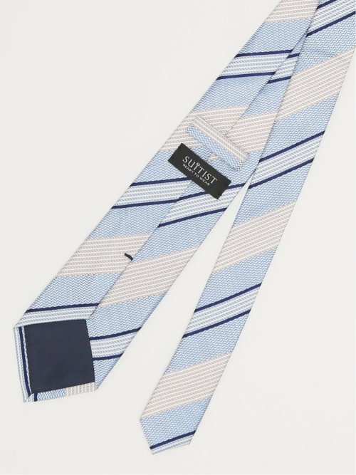 モダンビンテージ ストライプ柄 レギュラータイ 8.0cm幅