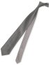 シルクサテン リバーシブル ナロータイ 7.5cm幅 ダークグレー×グレー