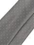 シルクサテン リバーシブル ナロータイ 7.5cm幅 ダークグレー×グレー