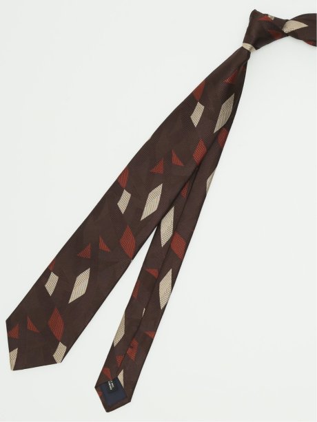 ネクタイ メンズ ビジネス 日本製 シルク アート ジオメトリック レギュラー 8.0cm幅