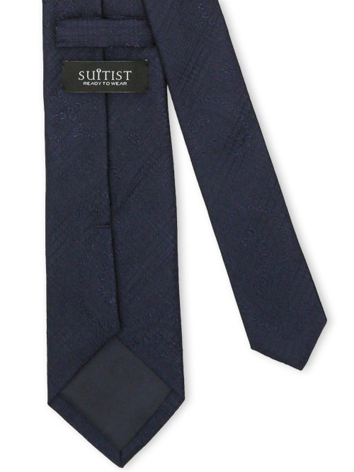 日本製シルク ペイズリーソリッド レギュラータイ 8.0cm幅