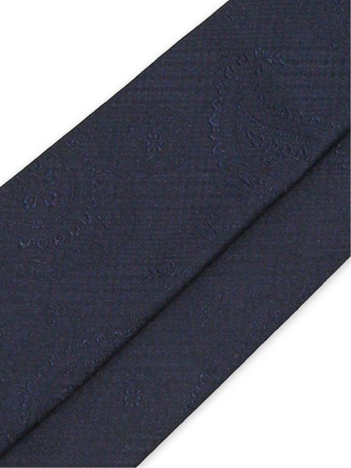 日本製シルク ペイズリーソリッド レギュラータイ 8.0cm幅