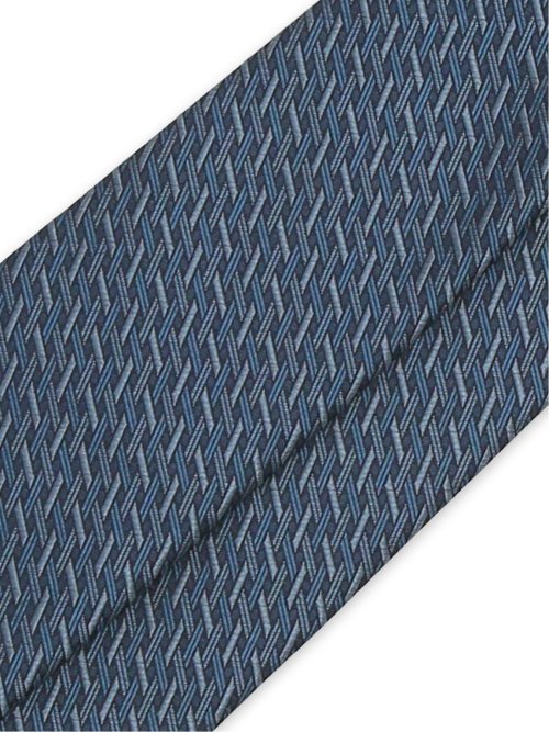 日本製シルク ジオメトリック柄 レギュラータイ 8.0cm幅
