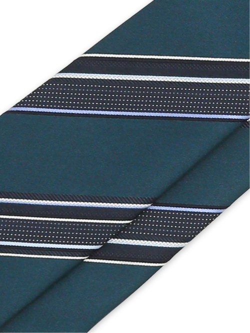 日本製 シルク マルチストライプ柄 レギュラータイ 8.0cm幅