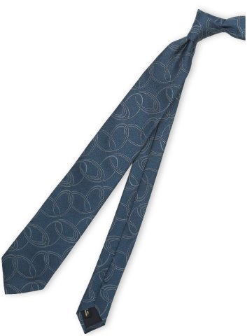 日本製 シルク サークルモチーフ柄 レギュラータイ 8.0cm幅