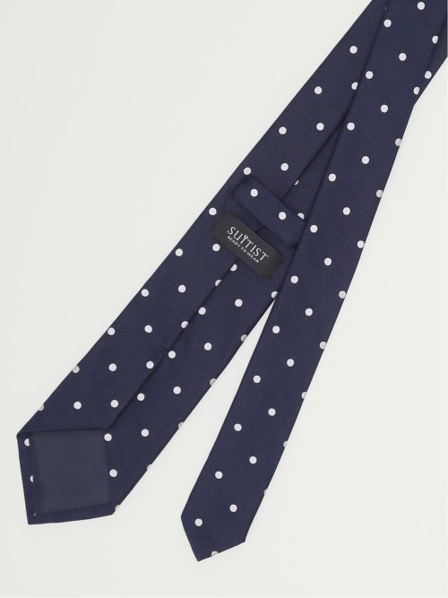 日本製 シルクドット柄 レギュラータイ 8.0cm幅