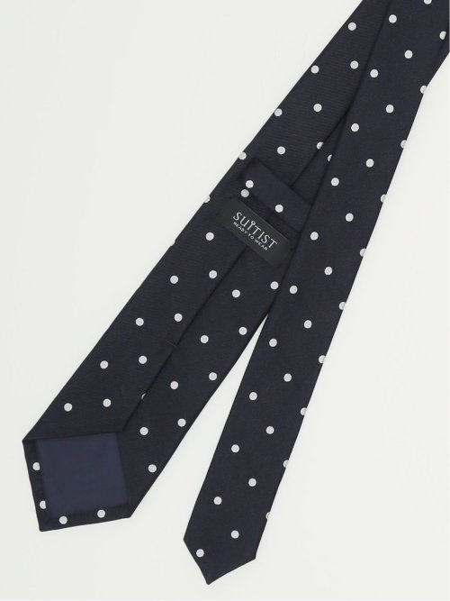 日本製 シルクドット柄 レギュラータイ 8.0cm幅