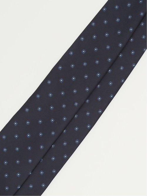 日本製 シルク小紋柄 レギュラータイ 8.0cm幅