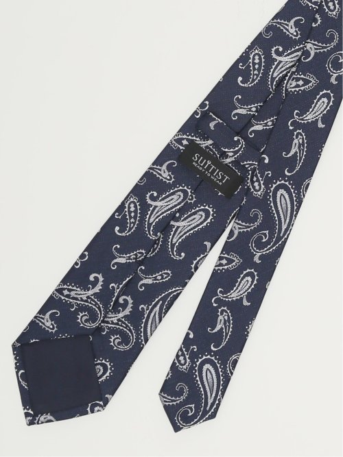 日本製 シルクペイズリー柄 レギュラータイ 8.0cm幅