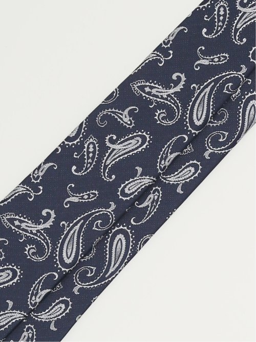 日本製 シルクペイズリー柄 レギュラータイ 8.0cm幅
