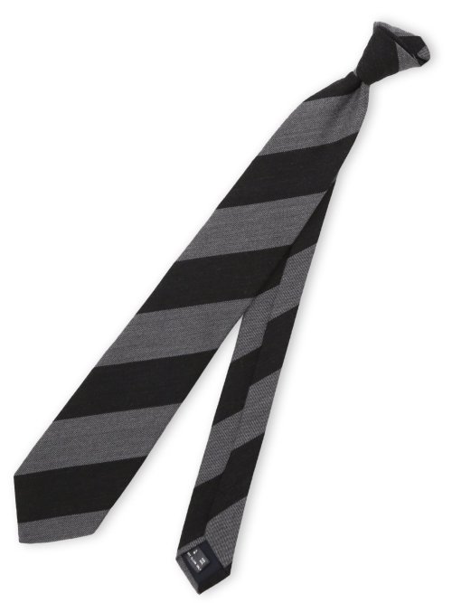 ウールシルク ストライプ柄 フレスコタイ 8cm幅