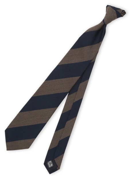 ウールシルク ストライプ柄 フレスコタイ 8cm幅