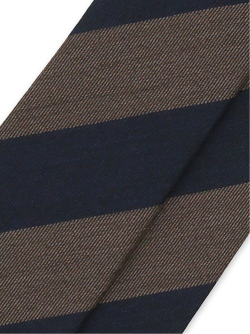 ウールシルク ストライプ柄 フレスコタイ 8cm幅