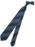 【大きいサイズ】グランバック/GRAND-BACK 日本製シルク ストライプ柄 レギュラータイ 8.5cm幅